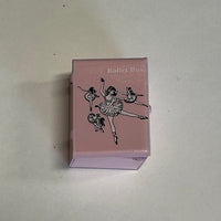 Miniature Tin Box, Ballerina Box, 1:12 Metal Box, Metal Box for Dollhouse, Rectangular Box, Dollhouse Decoration Box - H026