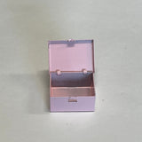 Miniature Tin Box, Ballerina Box, 1:12 Metal Box, Metal Box for Dollhouse, Rectangular Box, Dollhouse Decoration Box - H026