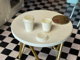 1:6 Dollhouse Coffee Cup and Lids Set of 2 - G020
