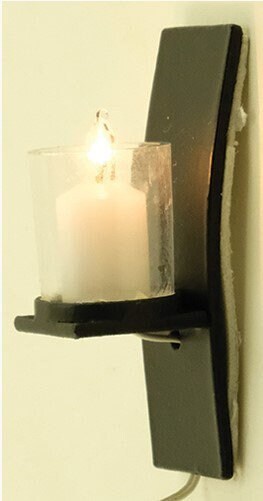 1:12 Miniature Wall Sconce , Wall Light , 12 Volt Plug System K048