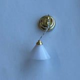1:12 Dollhouse Supplies Miniature Cone Shade Hanging Lamp , Battery Powered with On / Off Switch