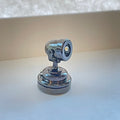 1:12 Scale Miniature LED Spotlight with On Off Switch, Battery Powered, 1-3/16 inch tall, DIY Dollhouse Supply (shiny black)