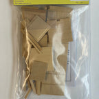 1:12 Scale Miniature Wood Kitchen Oven Cabinet Kit, 2 Doors, 7 inch tall, DIY Dollhouse Supply