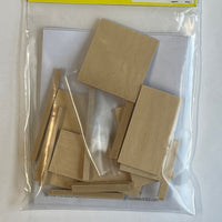 Dollhouse DIY 2" upper cabinet kit with material and instruction from Miniature Houseworks