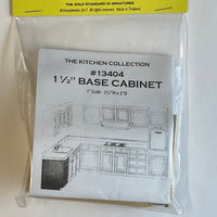 Dollhouse DIY 1.5" base cabinet kit 4 drawers with material and instruction from Miniature Houseworks