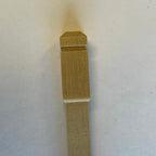1:12 Scale Miniature Unpainted Wood Dollhouse Square Newel Posts, Set of 6, 3-1/2 inch tall