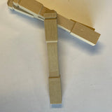 1:12 Dollhouse Supplies Miniature Handrail Ends Newel Post Unfinished Balcony Handrail Posts Set of 6 - I033