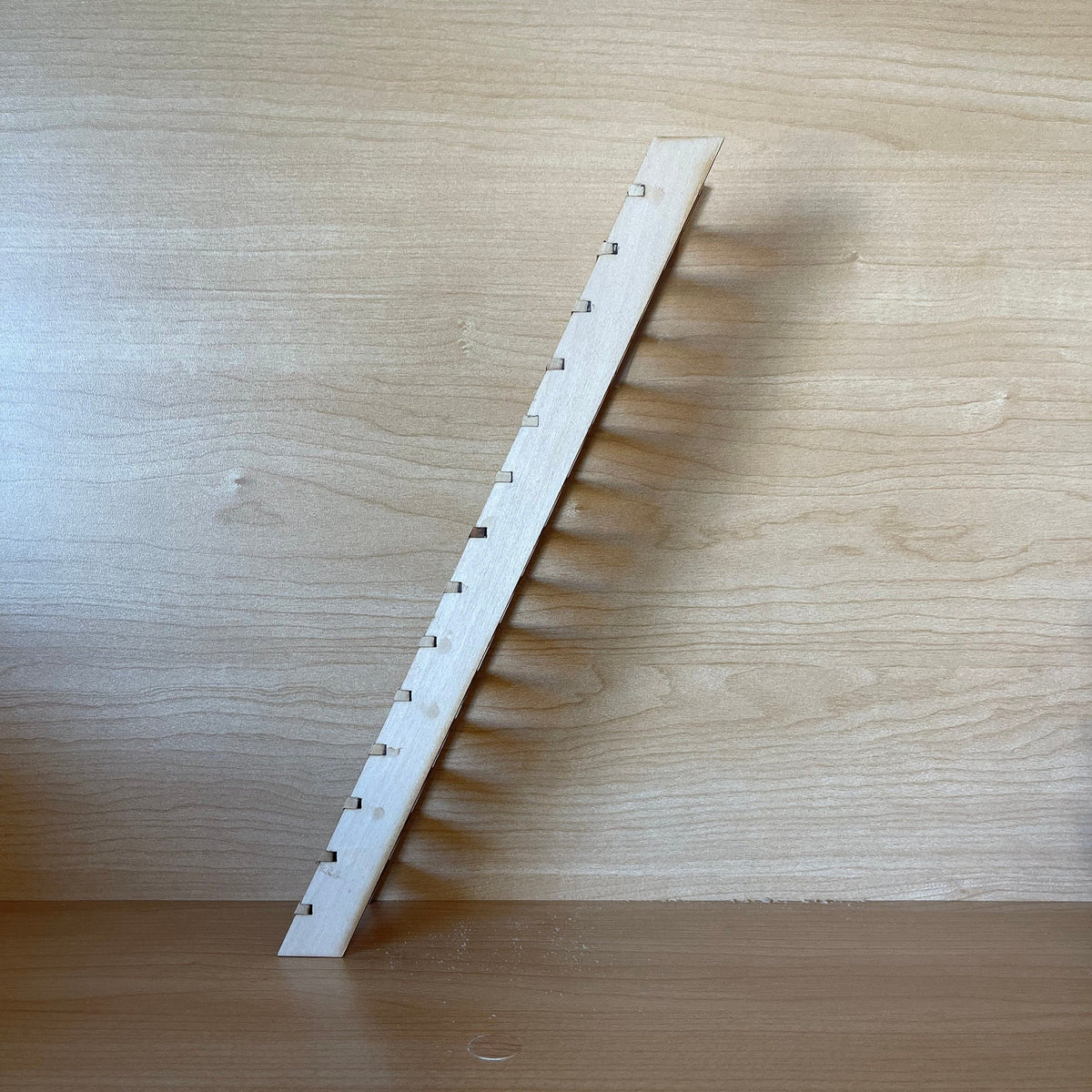 1:12 Scale Miniature Dollhouse Narrow Wood Staircase for 10 Inch Ceiling, 65 Degree, 11-1/8 inch tall