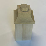 1:12 Dollhouse Square Peak Chimney Miniature Square Chimney 1-7/8"(D) x 3-3/4"(H) - I039