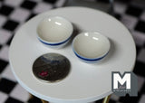 Dollhouse Supplies Miniature Ceramic Bowl Set of 2 - A073