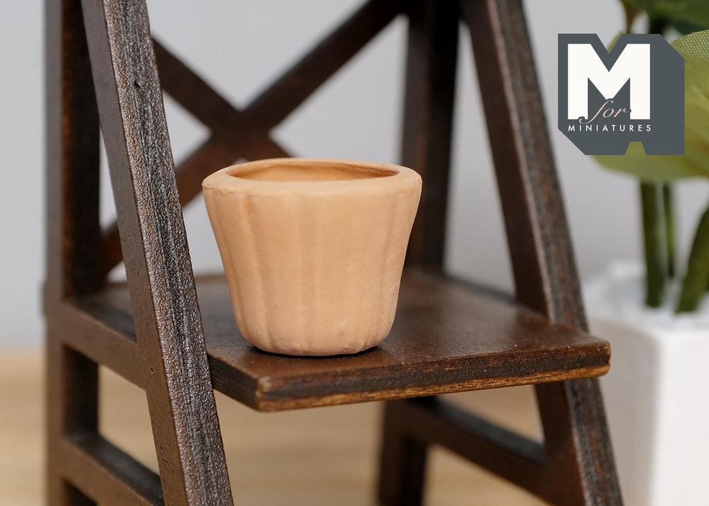 1:12 Dollhouse Supplies Miniature Clay Pottery Planter, clay flower pot gardening 1 12 scale miniature plants container - A065