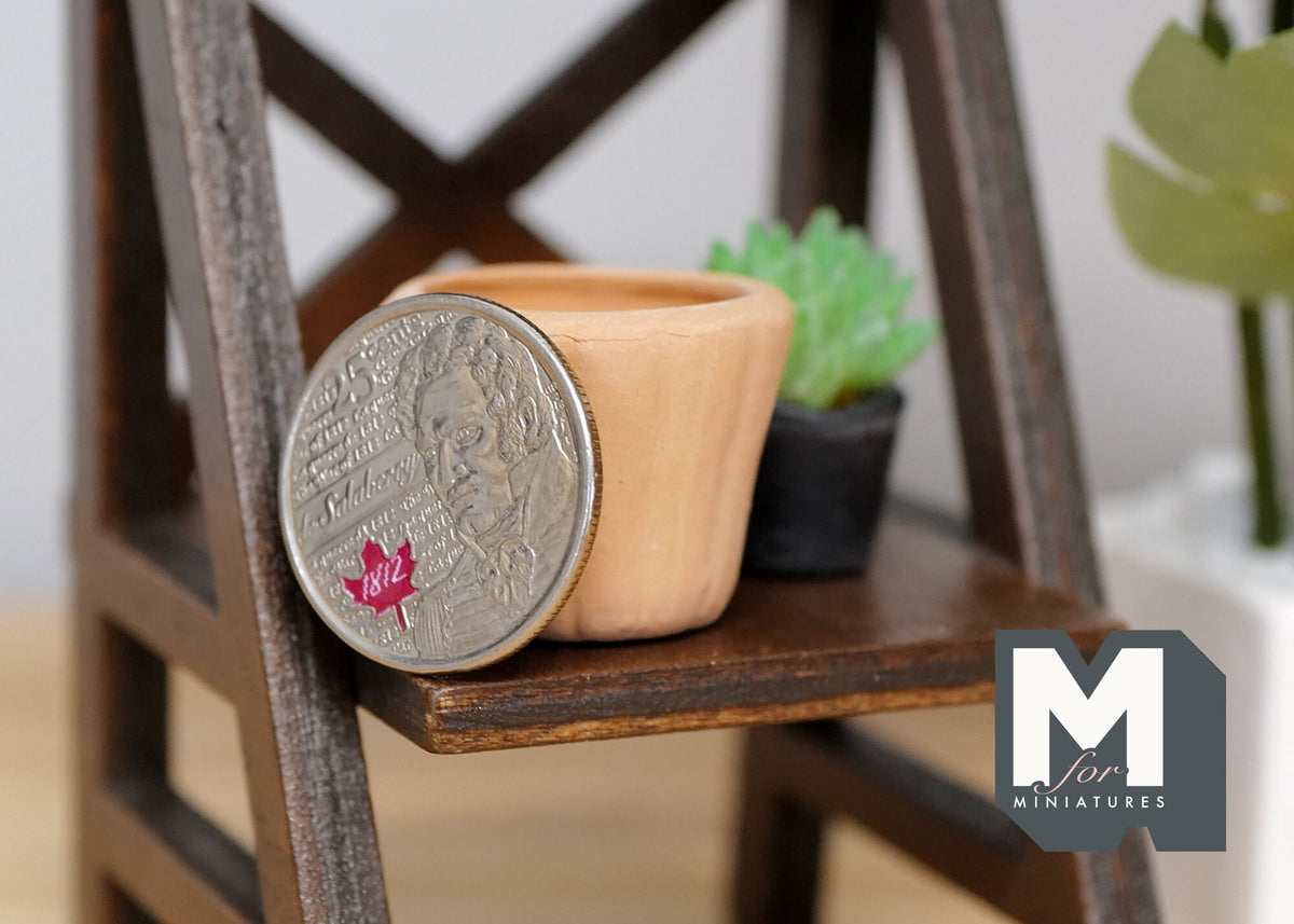 1:12 Dollhouse Supplies Miniature Clay Pottery Planter, clay flower pot gardening 1 12 scale miniature plants container - A065