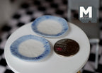 1:12 Dollhouse Supplies Miniature Plate set of 2 - A075