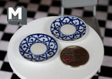 1:12 Dollhouse Supplies Miniature Plate set of 2 - A073