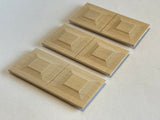 Dollhouse Door Panel Wainscoting Panel Miniature Wainscot Panel Set of 3