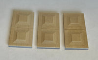 Dollhouse Door Panel Wainscoting Panel Miniature Wainscot Panel Set of 3