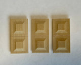 Dollhouse Door Panel Wainscoting Panel Miniature Wainscot Panel Set of 3