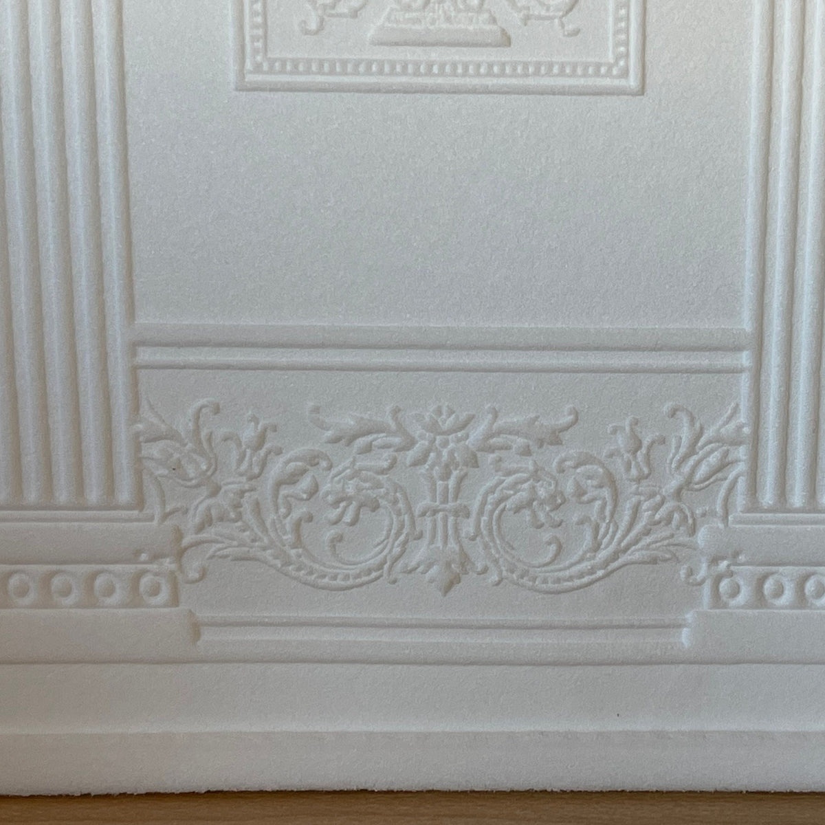 1:12 Scale Miniature Ionic Column Wall Panel, Embossed Foam Board, 11-7/16 x 9-1/4 inch, DIY Dollhouse Supply