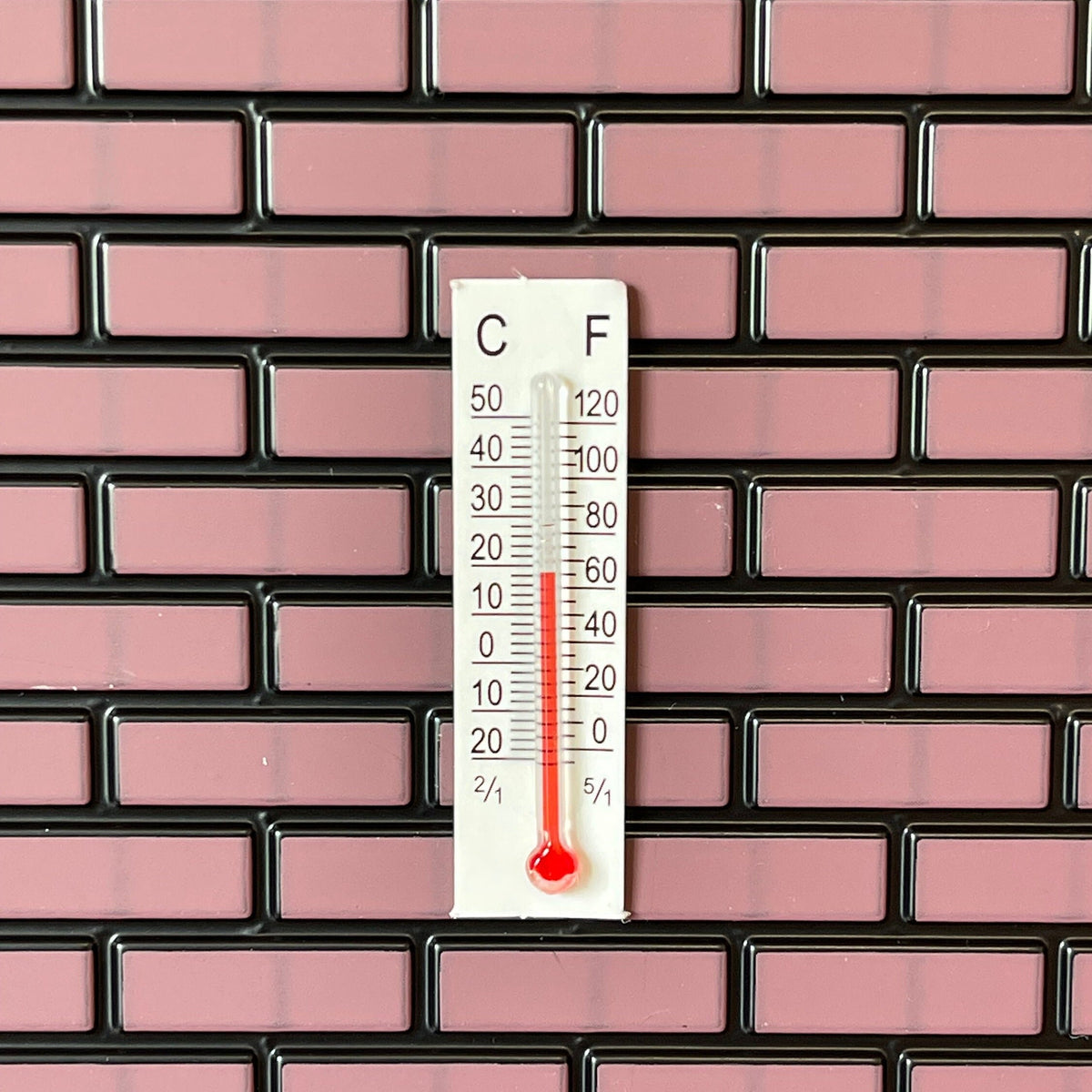 1:12 Real Miniature Thermometer , Dollhouse Thermometer - F060