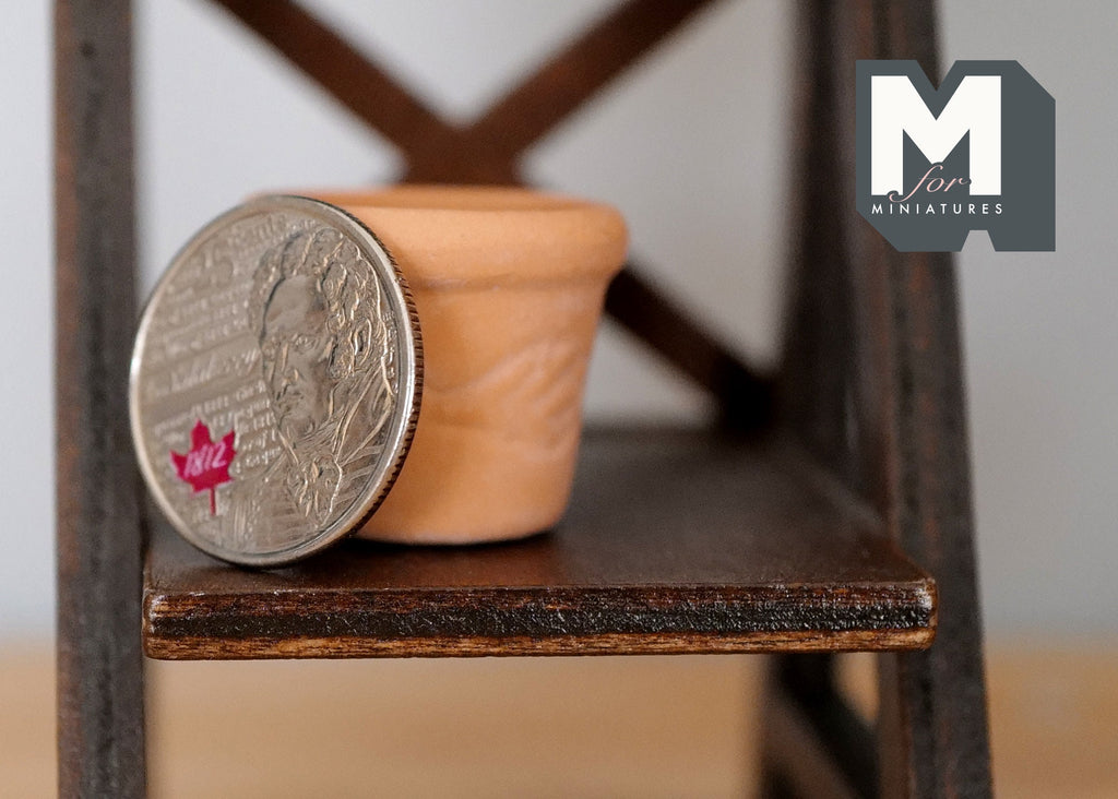 1:12 Dollhouse Supplies Miniature Clay Pottery Planter, clay flower pot gardening 1 12 scale miniature plants container - A065