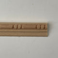 Miniature Bead and Reel Wood Trim Molding for Dollhouse Walls, 11-1/2 inch long