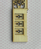 Dollhouse Wall Divider , Room Divider 9 Inch Tall - I043