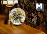 1:12 Miniature Ceramic Wall Plate with Metal Stand Bird Wall Plate (c) - E086
