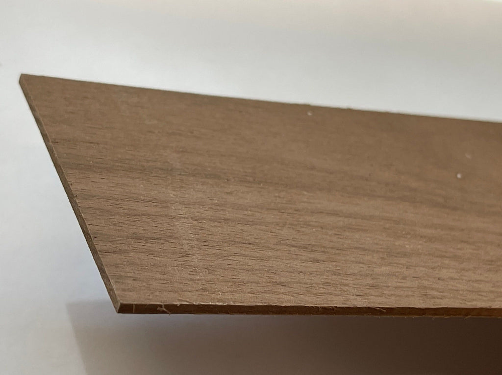 Miniature Walnut Wood Sheet for Dollhouse Flooring and Walls, 12 x 3 x 3/32 inch