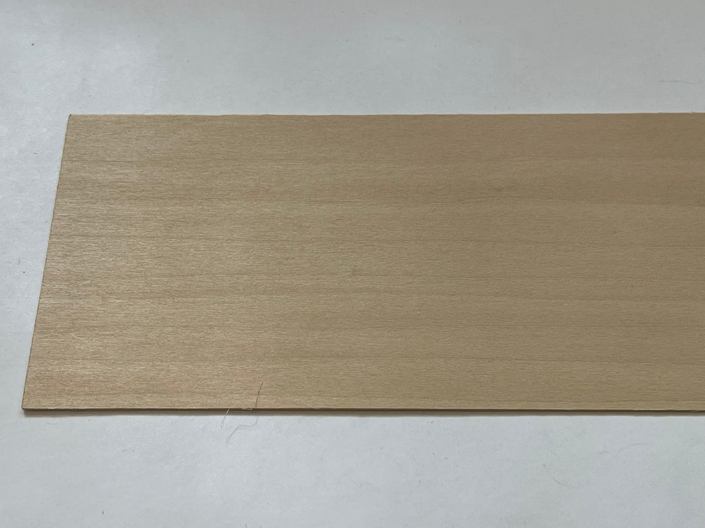 Miniature Oak Wood Sheet for Dollhouse Flooring and Walls, 12 x 3 x 1/32 inch