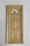 1:12 Dollhouse Carolina Door Panel DIY Miniature Unfinished Wooden Door Frame (Back trim sold separately) - I002