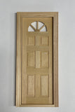1:12 Dollhouse Supplies Carolina Door Panel DIY Miniature Unfinished Wooden Door Frame (Back trim sold separately) - I002