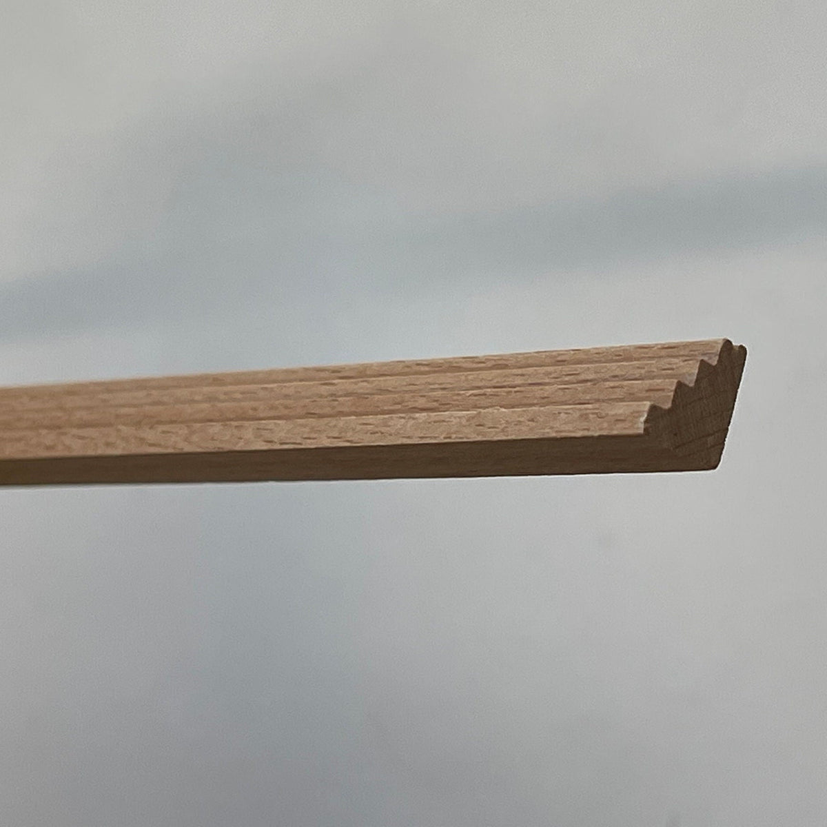 Miniature Stepped Wood Cornice Molding for Dollhouse Ceilings, 12 inch long