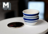 Dollhouse Supplies Miniature Ceramic Bowl Set of 2 - A073
