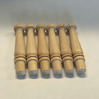 Balustres de porche pour maison de poupée à l'échelle 1:12, en bois brut, lot de 6, 3,97 cm de hauteur