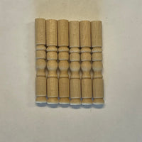 1:12 Dollhouse Miniature Urn Porch Short Spindle Legs Set of 6 - 1.5 Inch Long Each