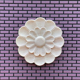 Dollhouse 2 Layers Leaf Ceiling Rose , Ceiling Medallions , Floral Ceiling Rose , Miniature Wall Flower Leaf - L