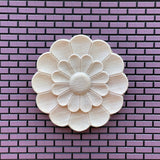 Dollhouse 2 Layers Leaf Ceiling Rose , Ceiling Medallions , Floral Ceiling Rose , Miniature Wall Flower Leaf - L - J051