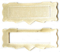 1:12 Dollhouse Miniature Mail Slot , Door Mail Slot , Closed Mail Slot , Brass Mail Slot Set of 2 J023