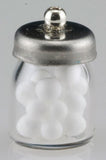 1:12 Dollhouse Miniature Cotton Balls Glass Container , Cotton Ball Jar , Cotton Ball Container - F034