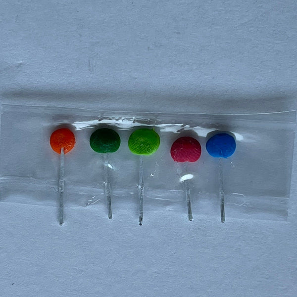 1:12 Miniature Assorted Color Lollipops Set of 5 E009