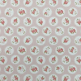 1:12 Miniature Small Roses and Circles Wallpaper Sticker , Dollhouse Supplies Roses & Leaves Wallpaper Sticker - 8" x 11"