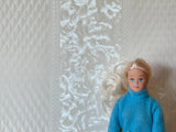 1:12 Dollhouse Classic Style Champagne Wallpaper