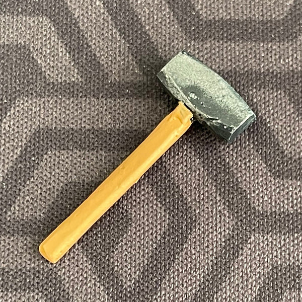 1:12 Dollhouse Miniature Metal Blacksmith Hammer - F080