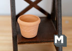 1:12 Dollhouse Supplies Miniature Clay Pottery Planter, clay flower pot gardening 1 12 scale miniature plants container - A065