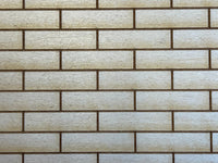 Dollhouse Brick Siding Wall Panel Batten Panel Beadboard Panel Miniature Novelty Siding 21.5"(L) x 4"(H) - 21.5 inch long