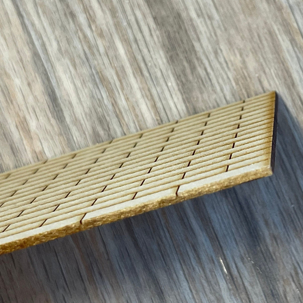1:12 Scale Miniature Dollhouse Wood Brick Siding Panel, 21-1/2 inch long