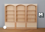 1:12 Dollhouse Supplies living room furniture miniature unfinished wooden 4 tier bookshelf multipurpose storage