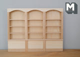 1:12 Dollhouse Supplies living room furniture miniature unfinished wooden 4 tier bookshelf multipurpose storage