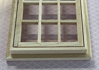 Dollhouse In Swing Window Frame , Miniature Classical 4 x 3 Window Frame with Back Trim - I024