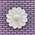 1/12スケール ミニチュア 未塗装 ドールハウス用 花柄天井装飾（シーリングローズ）、直径2-13/16インチ（大）